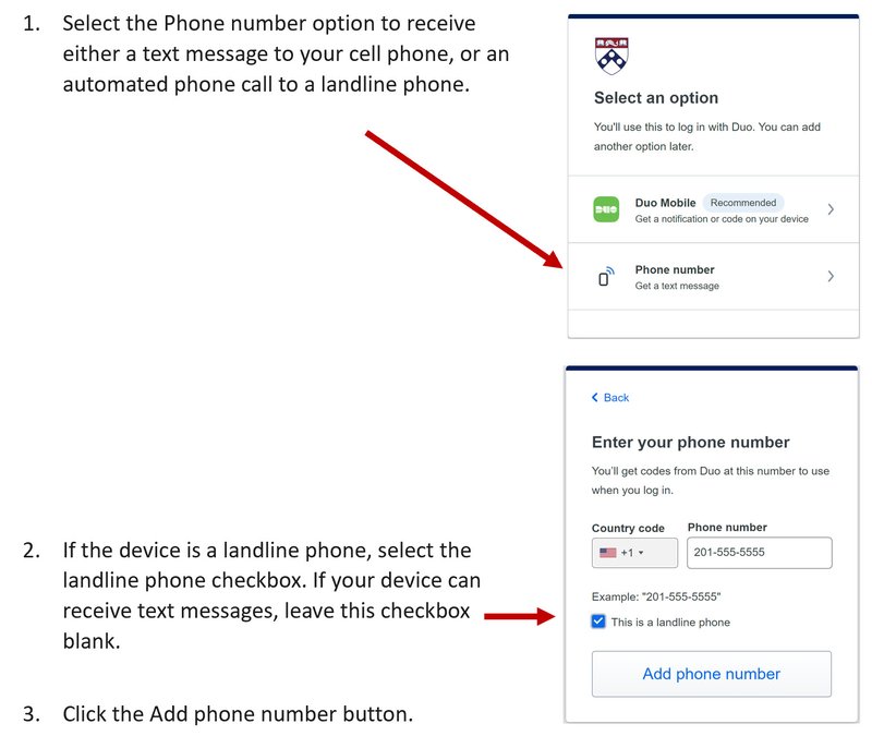 2FA Select the Phone Number Option