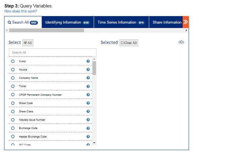 Choose Variables